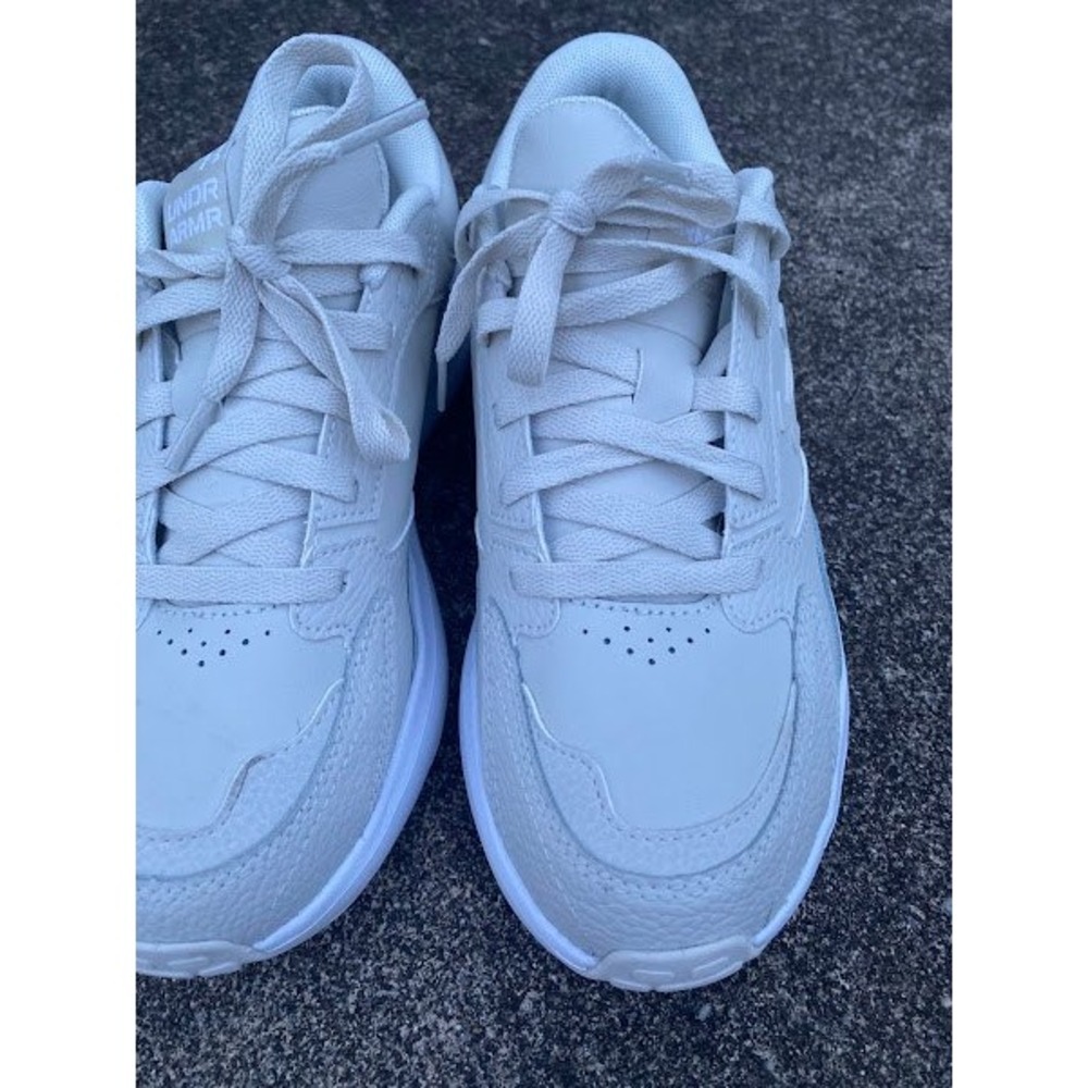 Under Armour Charged Sneakers Womens 8.5 Off White Athletic Shoes 3028569-110 - Picture 7 of 9